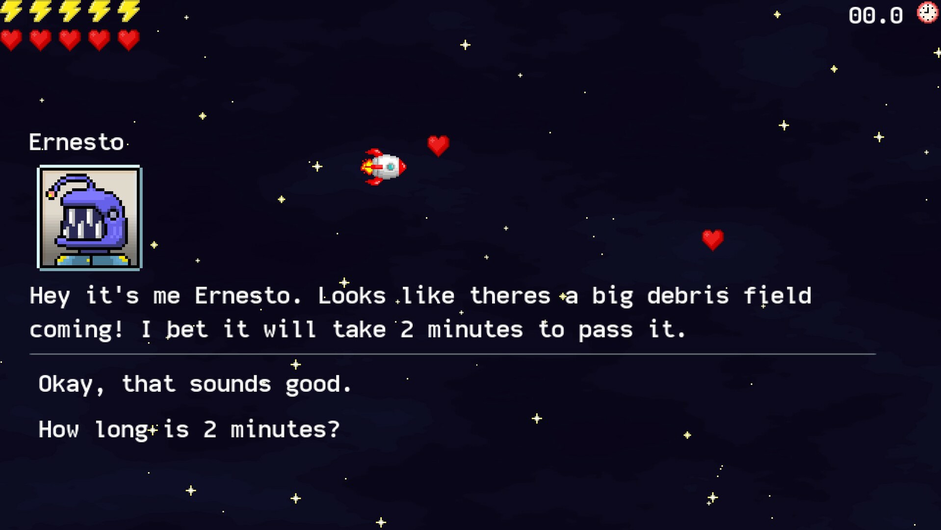 Screenshot from Asteroid Arcade
